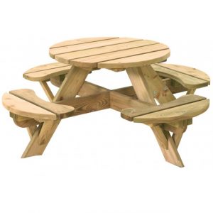 Kinderpicknicktafel rond Jimmy