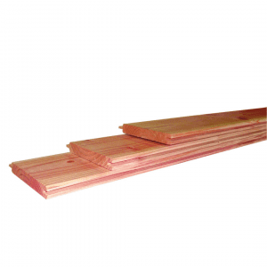 Geschaafd dakbeschoft Douglas 1,6 x 11,6 x 500 cm