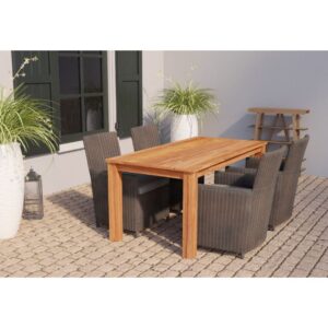 Tuintafel Rustiek teak 180 cm
