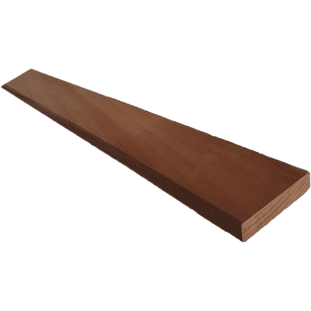 Ayous geschaafde plank 1,8 x 9 x 245 cm, thermisch gemodificeerd